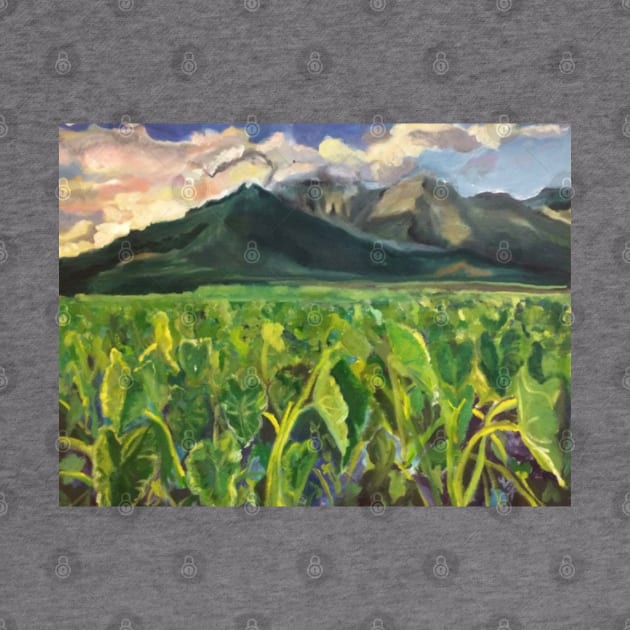 Hanalei Kalo Fields, Kauai By Nikki Limpert by Nik Inked Art